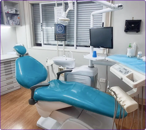 Imagen del consultorio de la odontóloga Viviana Barneda, con un ambiente moderno y acogedor